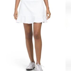 Tommy Bahama Skort Ruffled White Athletic Tennis Golf size X Large